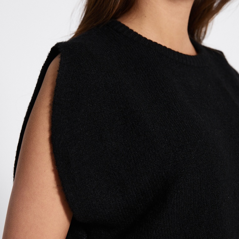 Cap sleeve knit top "Alisa"
